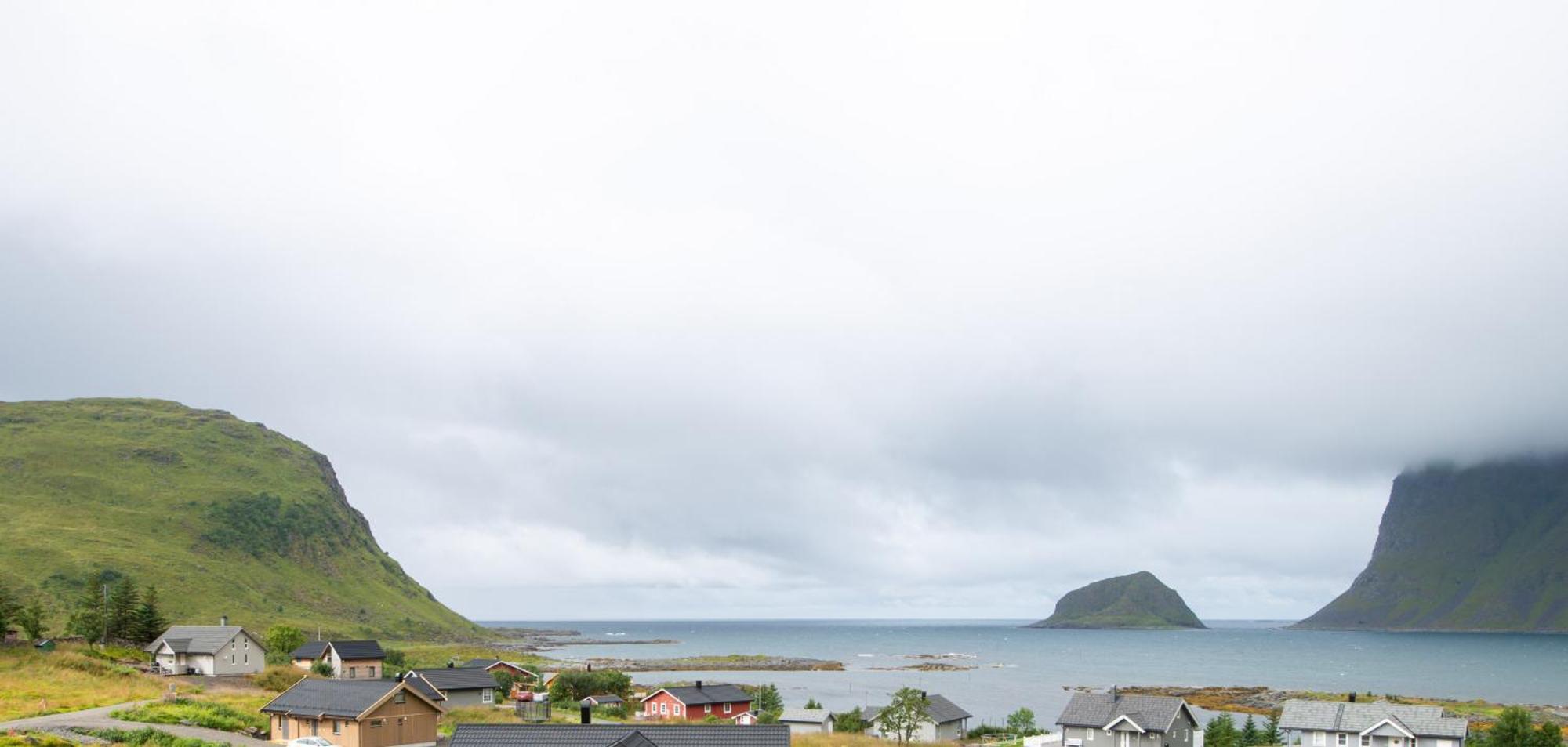 Haukland Beach Panorama Offersoya Zewnętrze zdjęcie